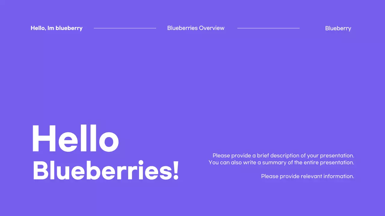 Purple Modern Template Presentation