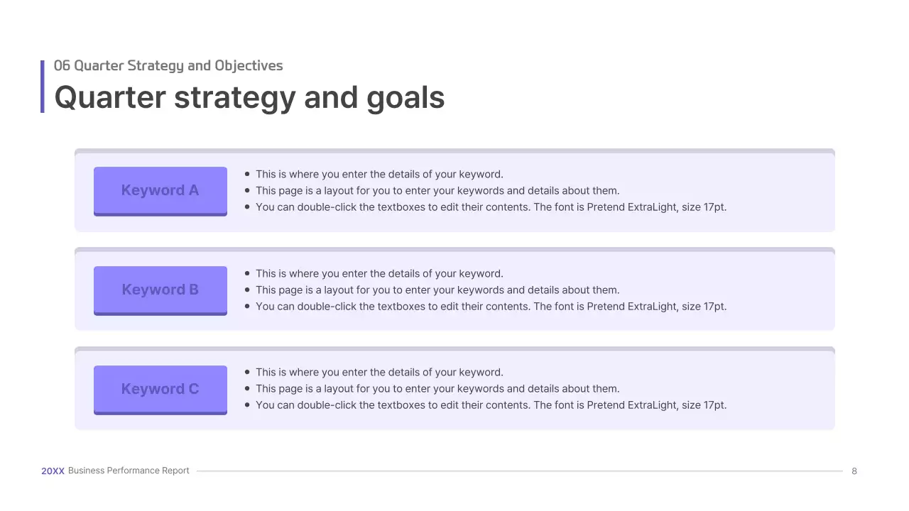 Purple, three-dimensional UI concept business presentation kit