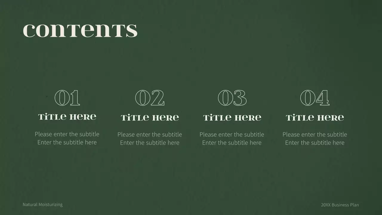 Green Clean Cosmetics Business Presentation