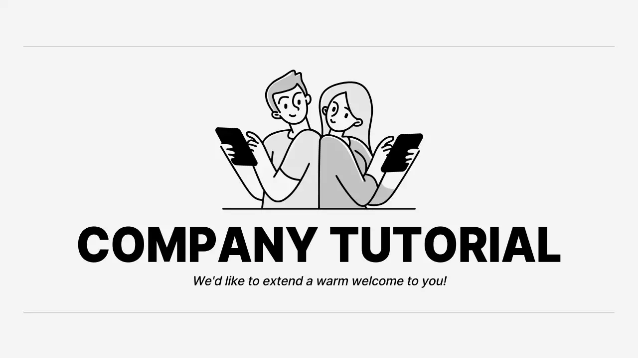 Grey Minimal Company Guide Presentation