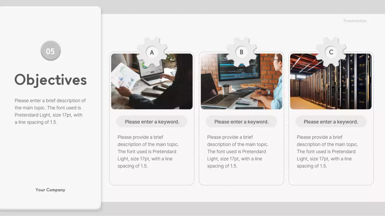 Grey Minimal Business Plan Presentation
