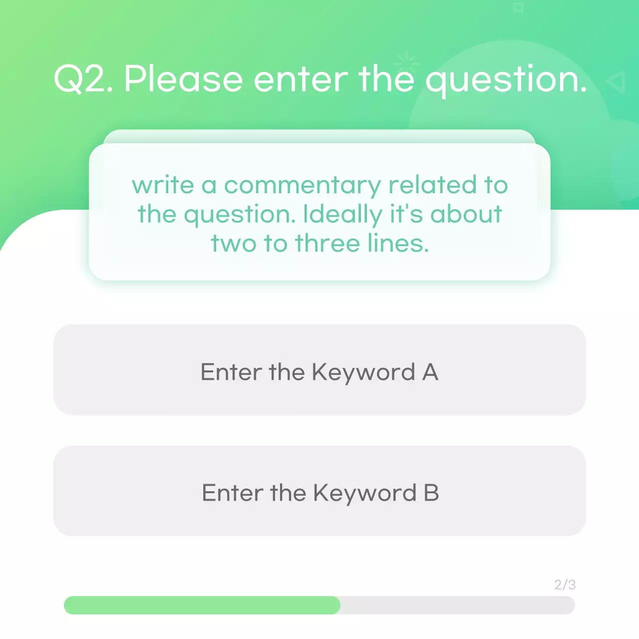 Simple Plain Psychological Test Concept with Gradients