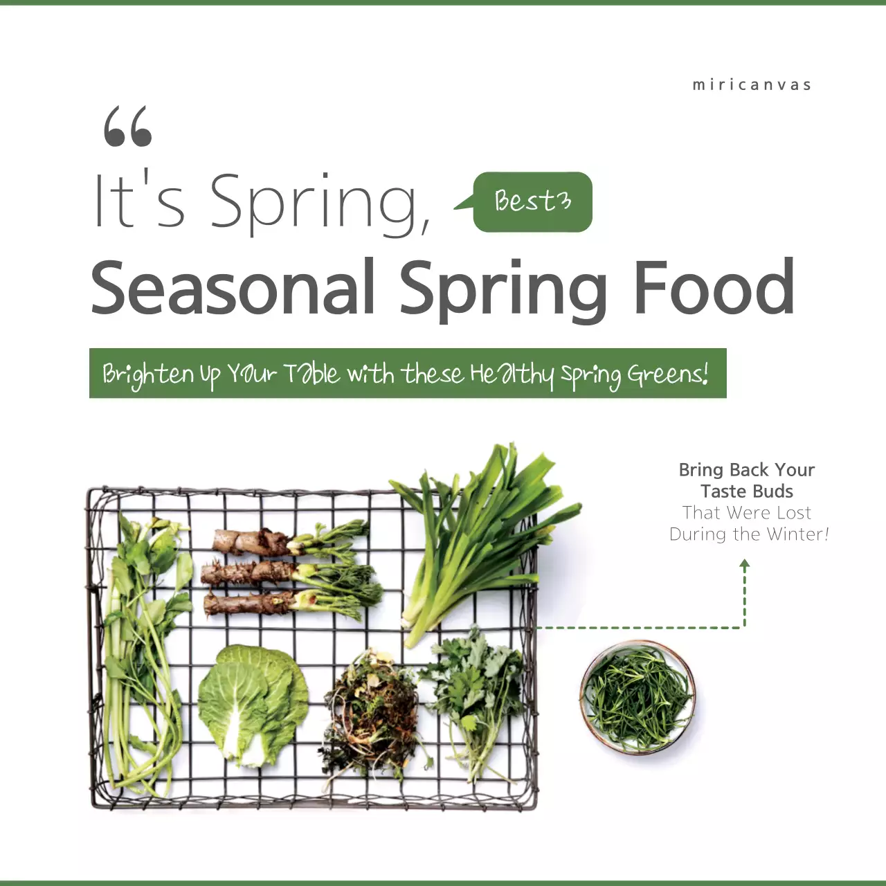 Green Modern Food Promotion Instagram Carousel