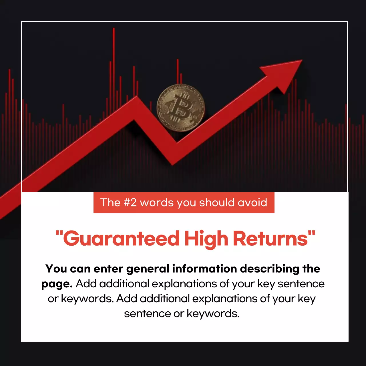 Black Modern Bitcoin Guide Instagram Carousel