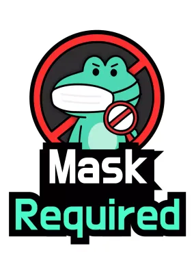 Petunjuk pemakaian masker hijau dan merah