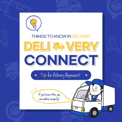 Blue Modern Delivery Guide Social Media Post