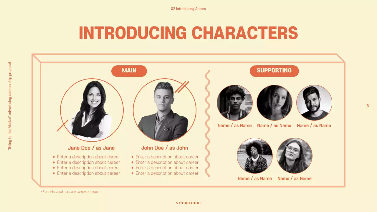 Yellow Modern Film Proposal Presentation