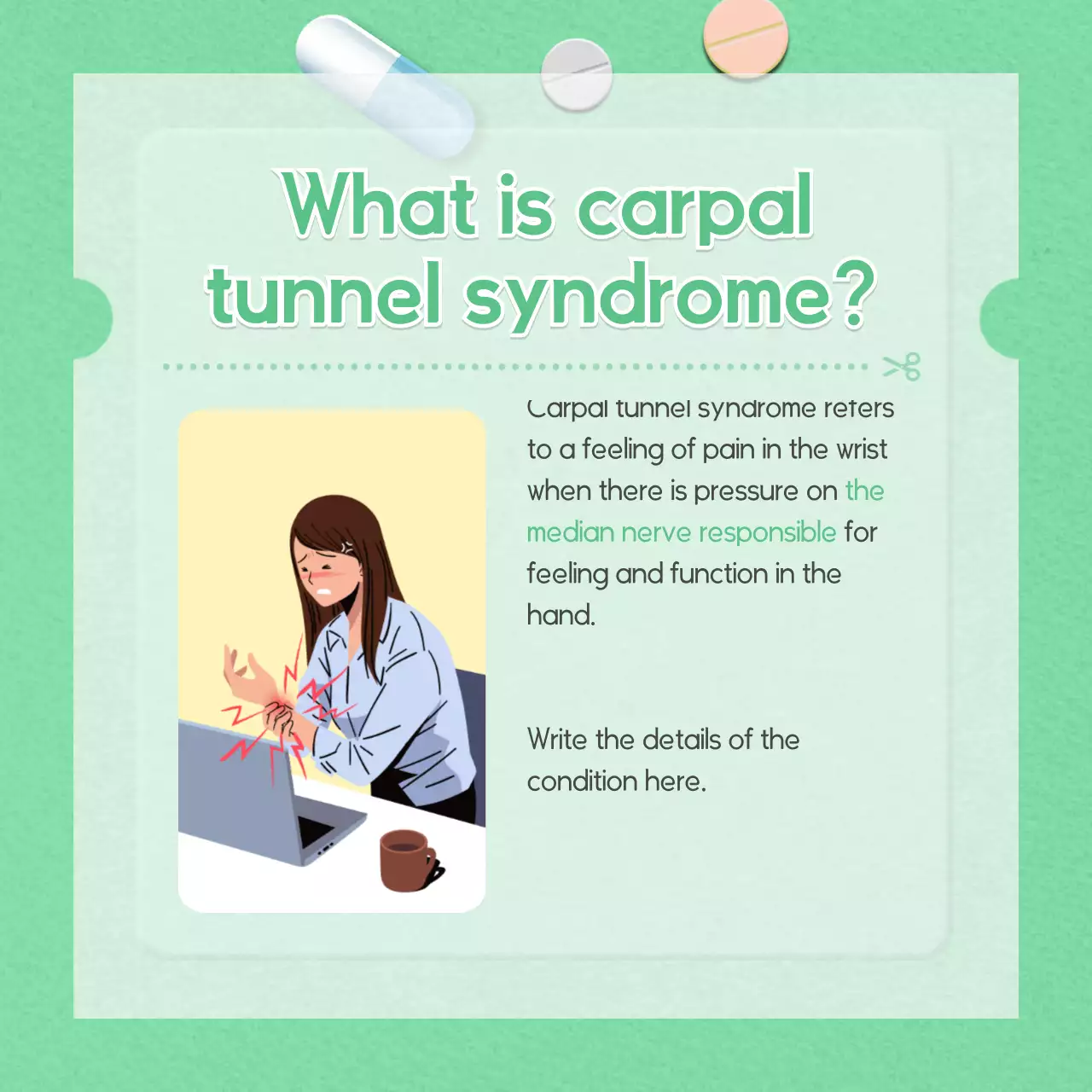 Multicolored hospital medicine bag concept