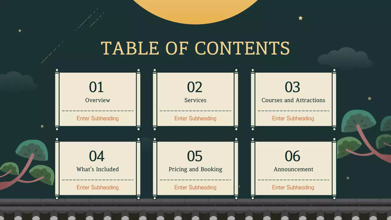 그린 전통 궁전 투어 가이드 프레젠테이션