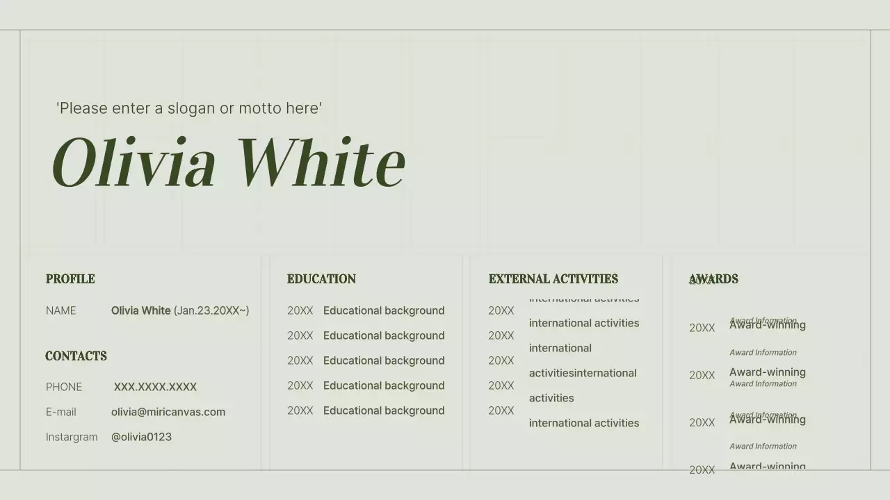 Danh mục nhà tiếp thị nội dung với khái niệm lưới đơn giản màu xanh lá cây