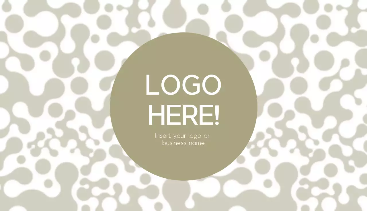 Beige Abstract Business Card