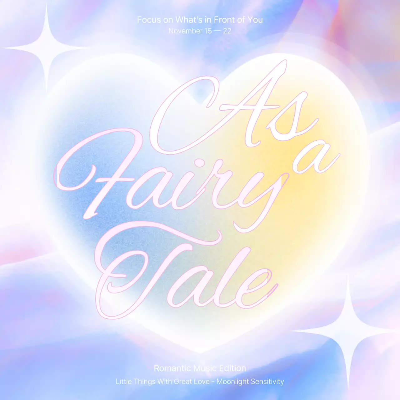 Pastel Aesthetic Music Playlist Social Media Post