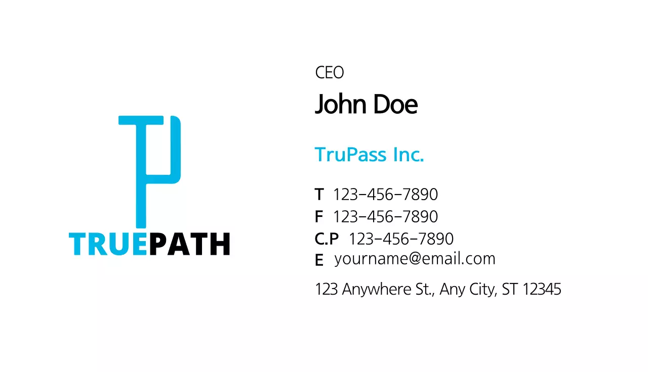 Corporate business cards