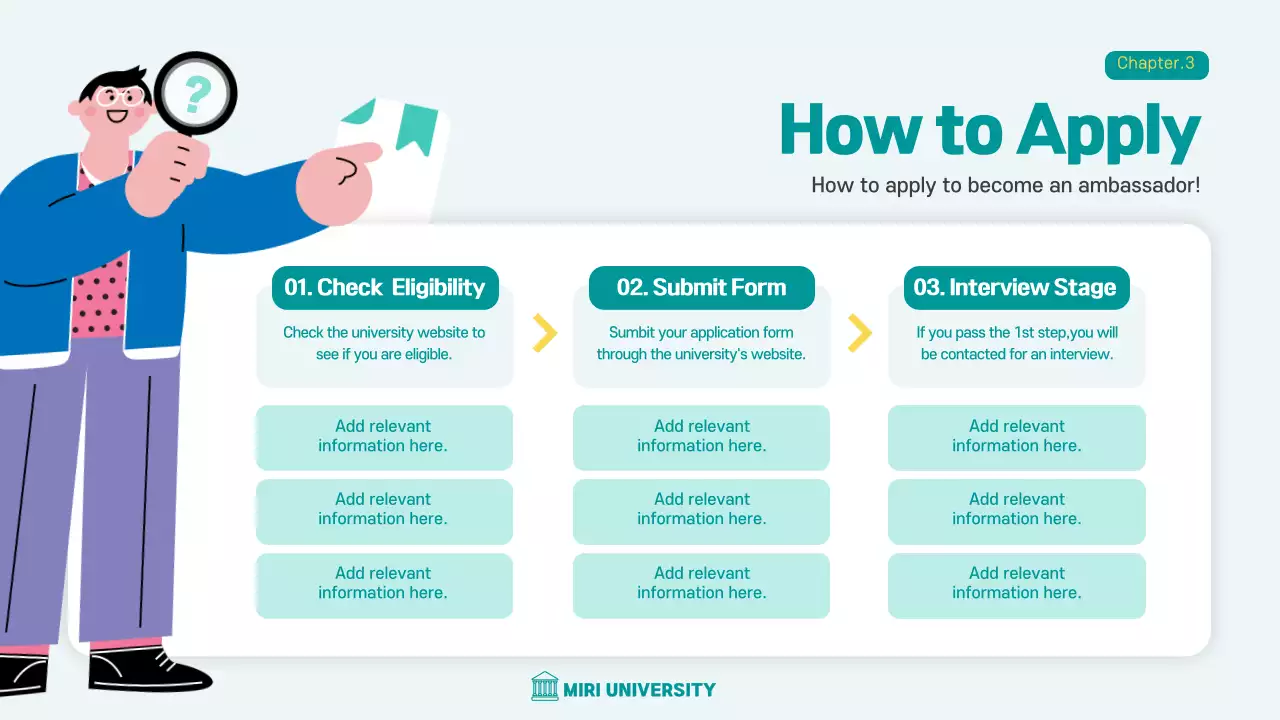 민트색의 유학생 프레테이션