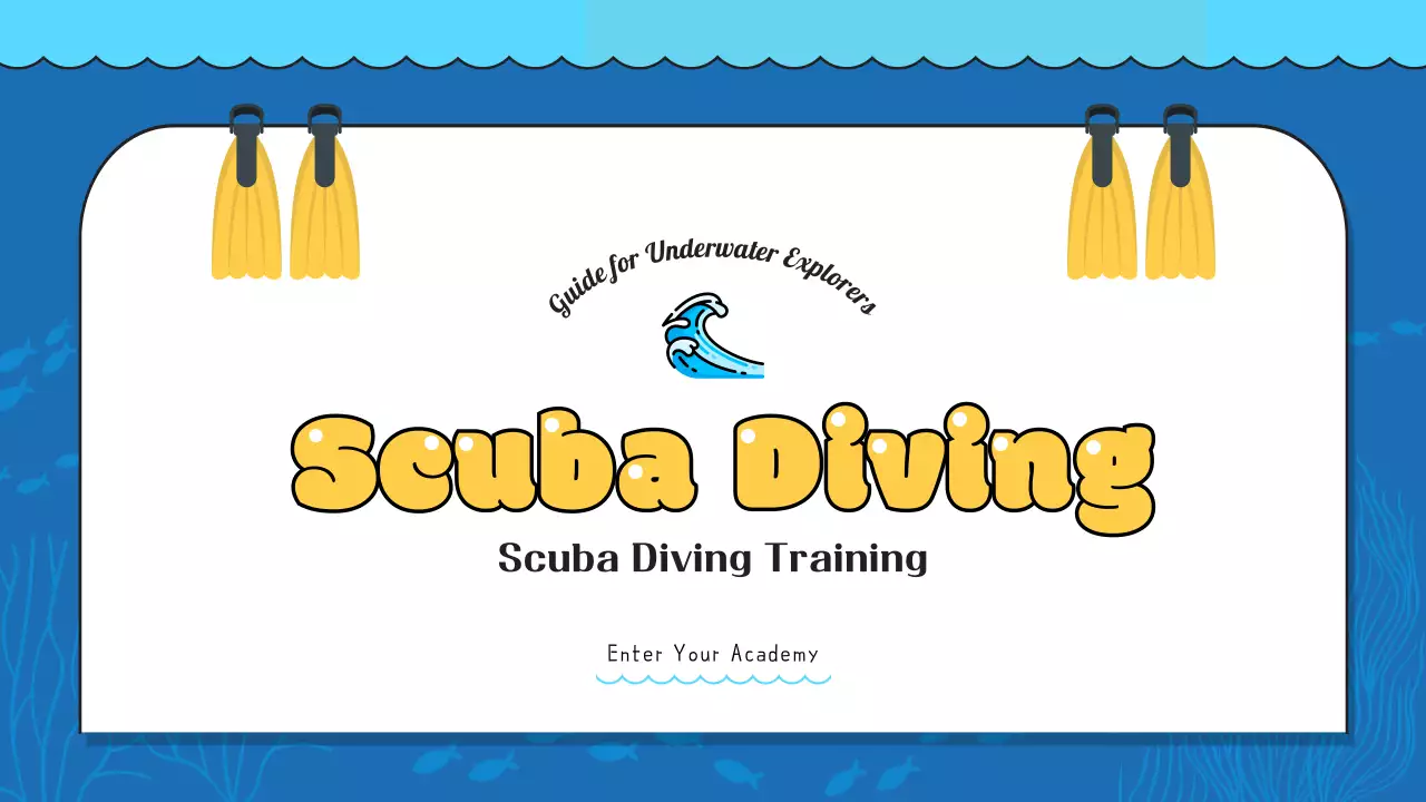 블루 모던 스쿠버 가이드 프레젠테이션