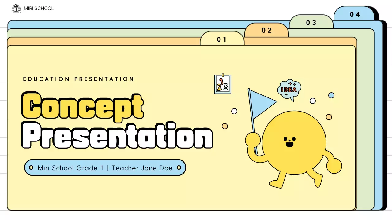 Yellow Playful Education Presentation