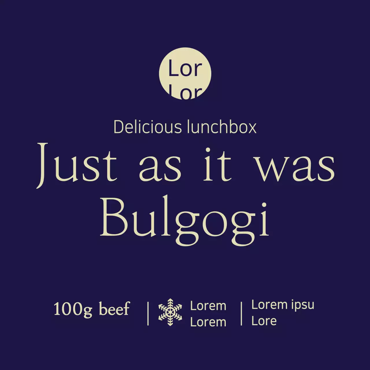 Spanduk Promosi Bulgogi Klasik Angkatan Laut