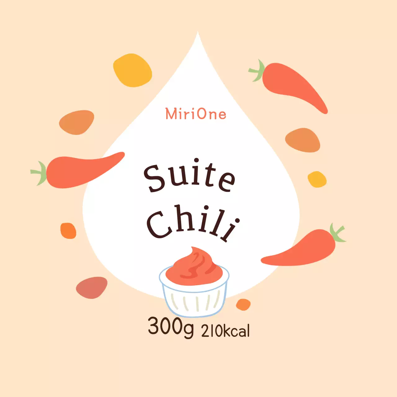 Stiker krem, warna-warni, dan imut untuk saus