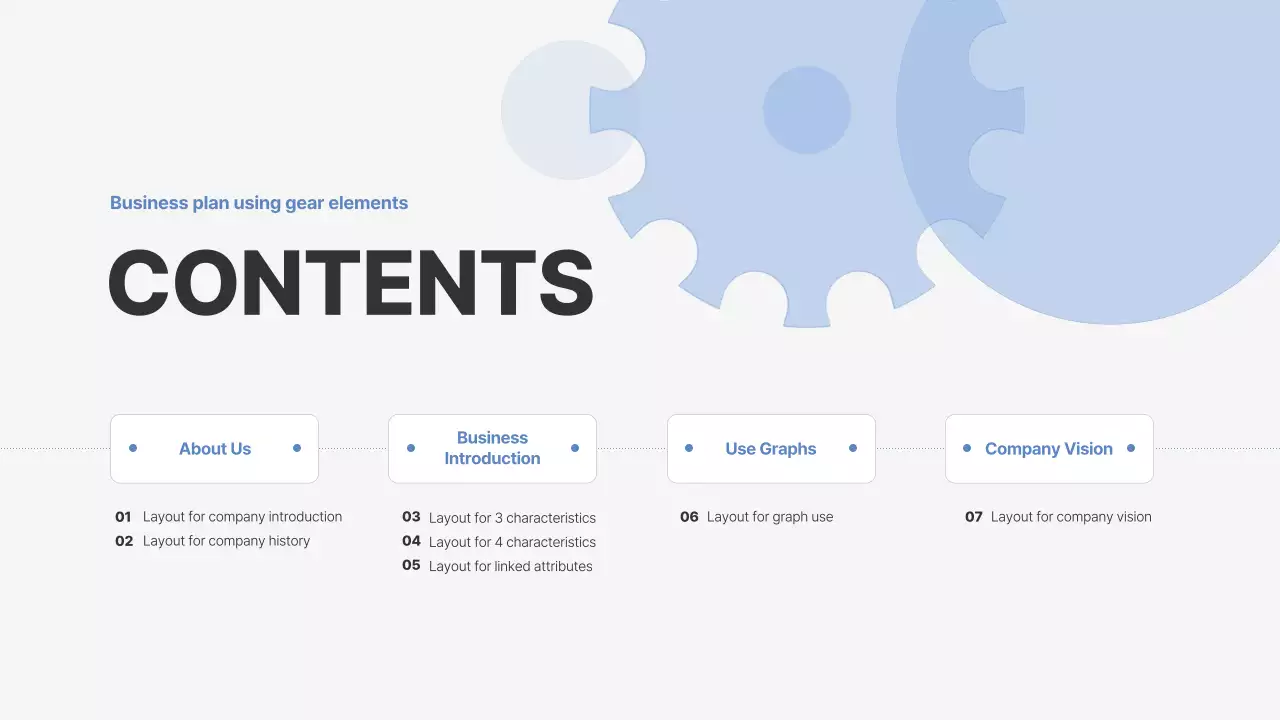 블루 모던 비즈니스 프레젠테이션