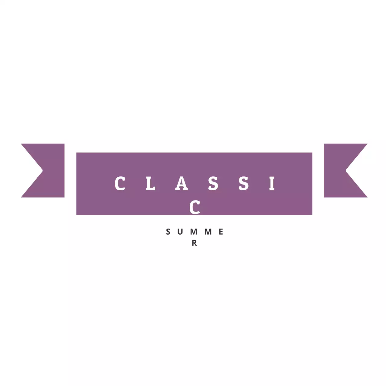 Purple Classic Summer Promotion Logo