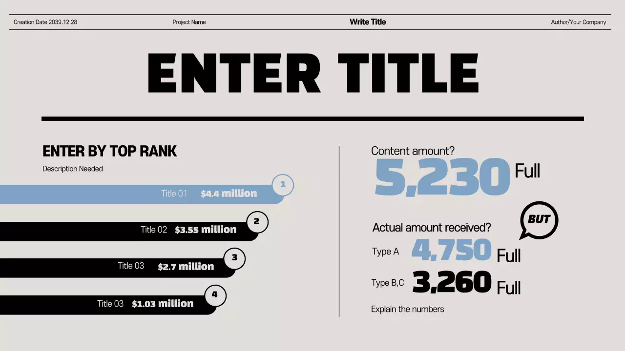 Grey Modern Finance Report Infographic