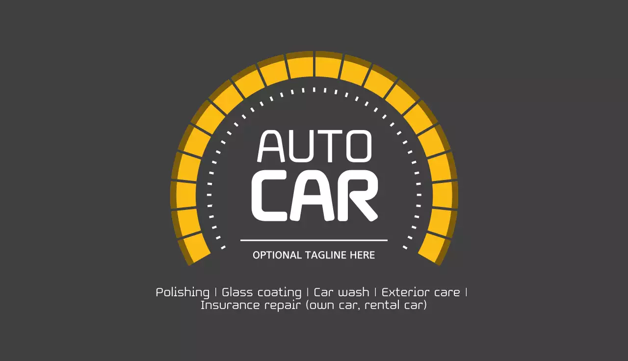 Grey Modern Auto Business Card