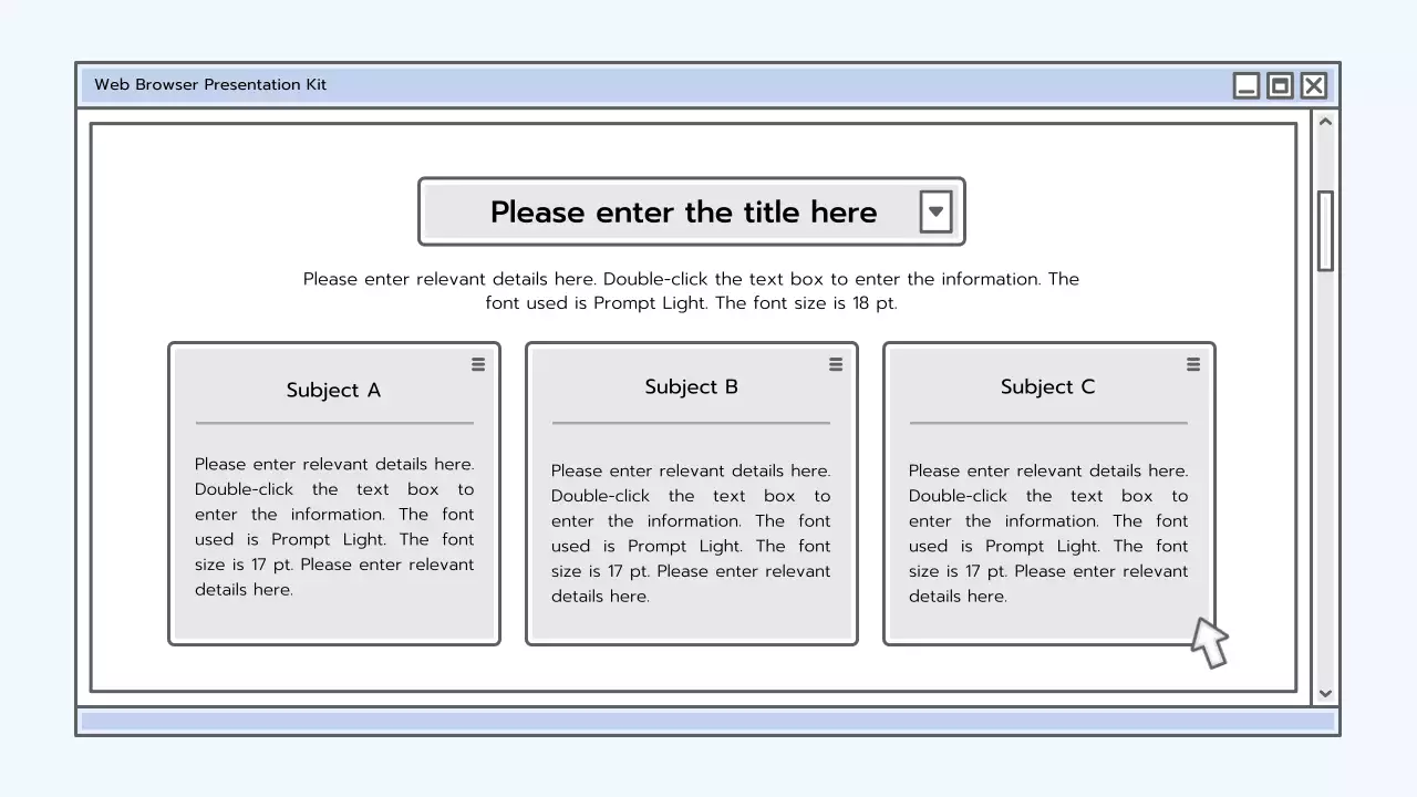 Grey Minimal Web Guide Presentation