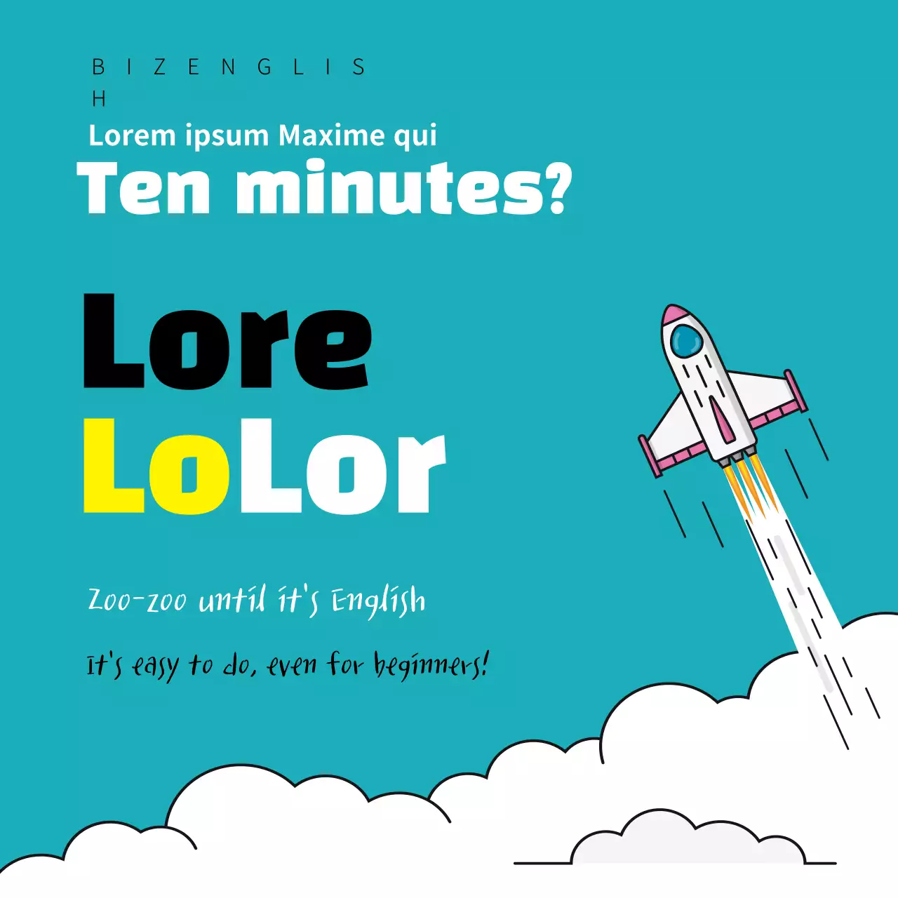 Teal Modern Learning Promotion Banner