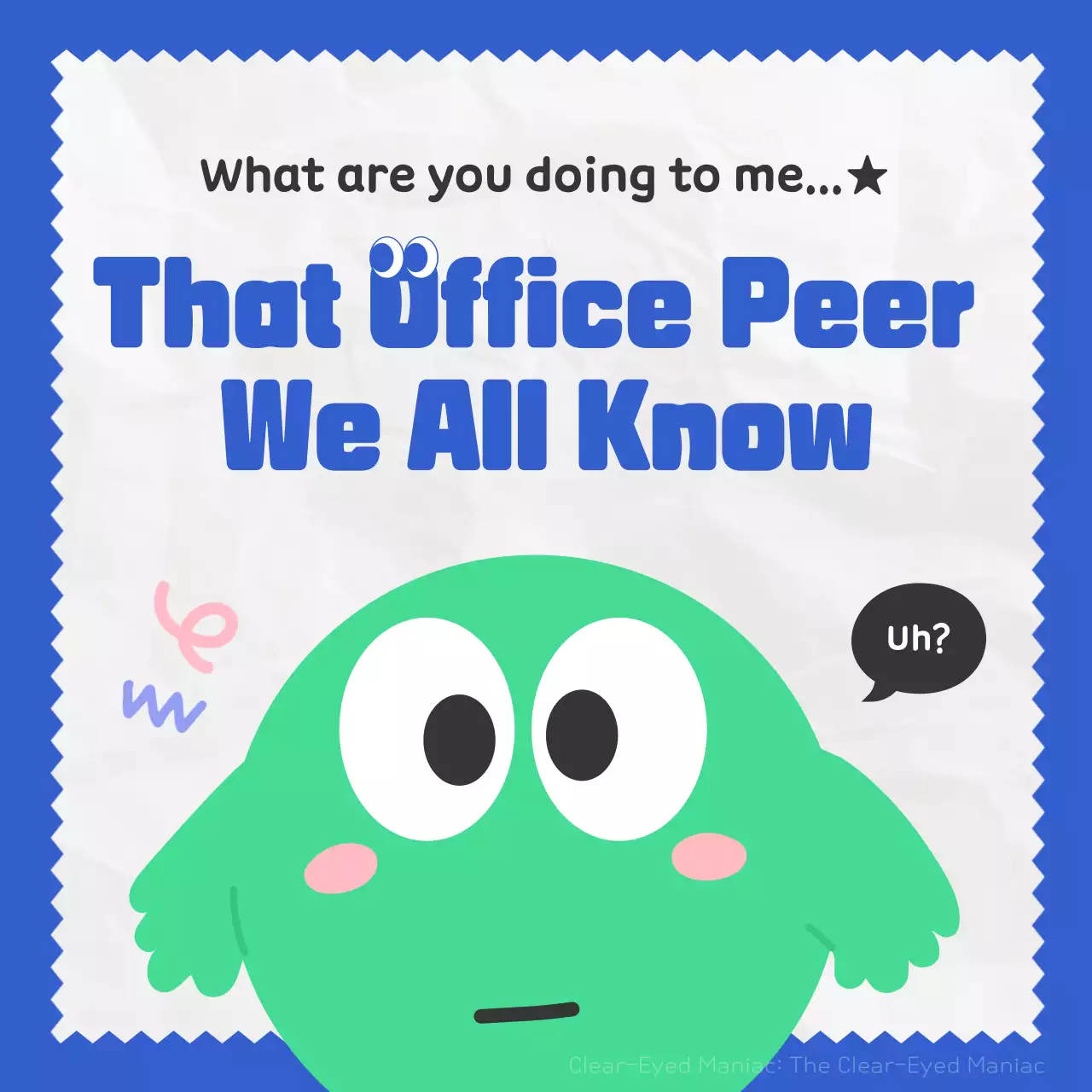 Blue Comic Office Guide Instagram Carousel