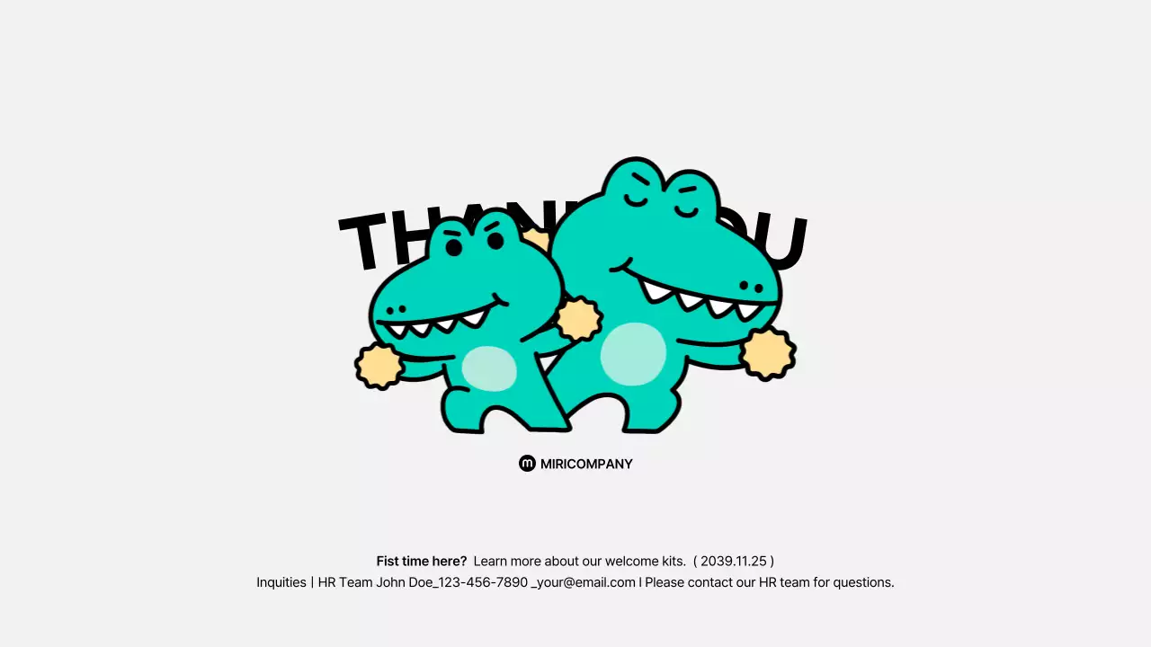 Teal Playful 직원 가이드 프레젠테이션