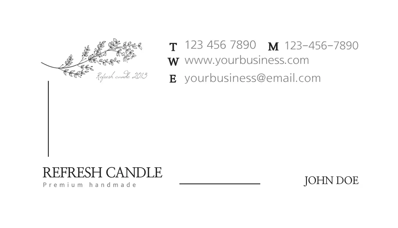Beige Minimal Business Card