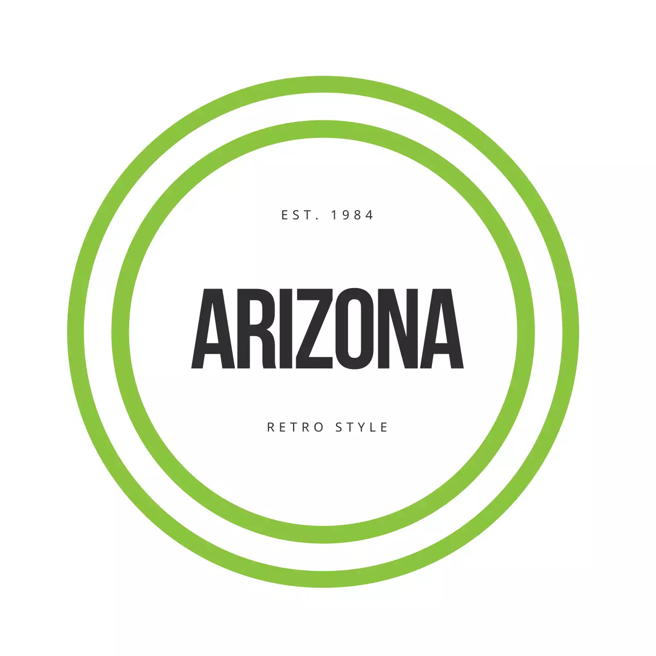 Green Retro Design Logo