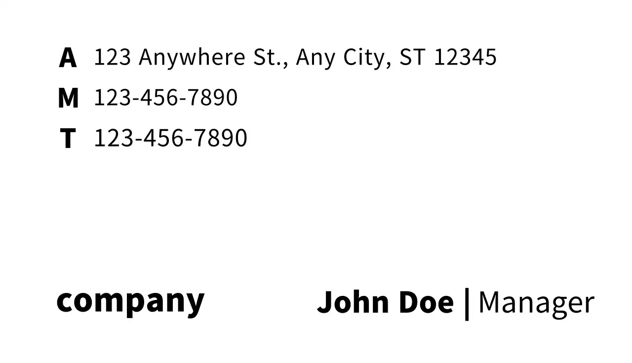 Company Business Card5