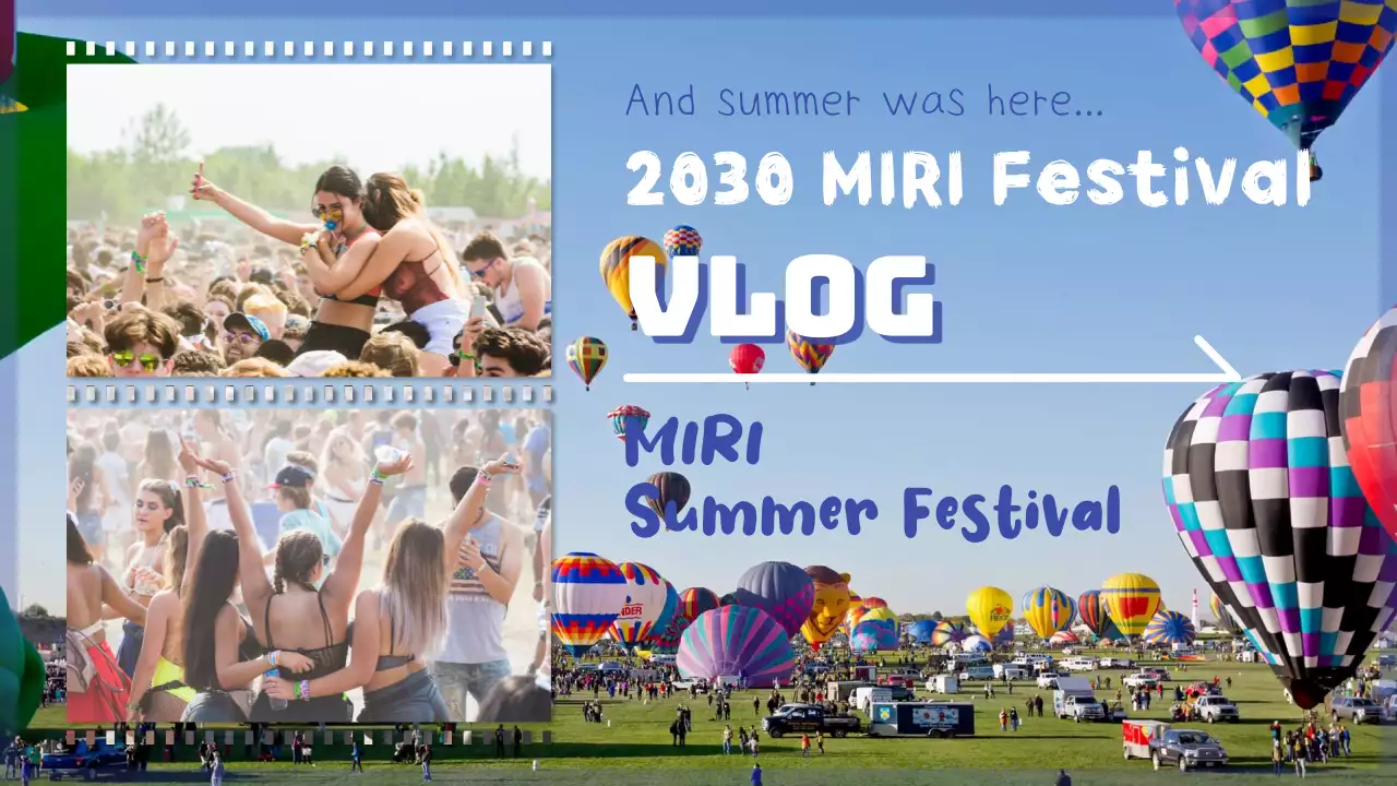 다채로운 트렌디 페스티벌 Vlog YouTube 썸네일