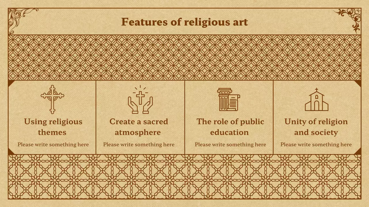 Beige Medieval Art Event Presentation