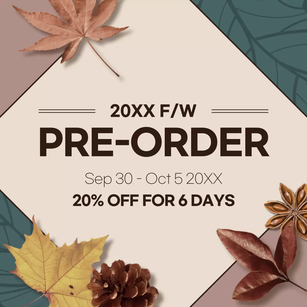 Beige Modern Pre-Order Promotion Instagram Post