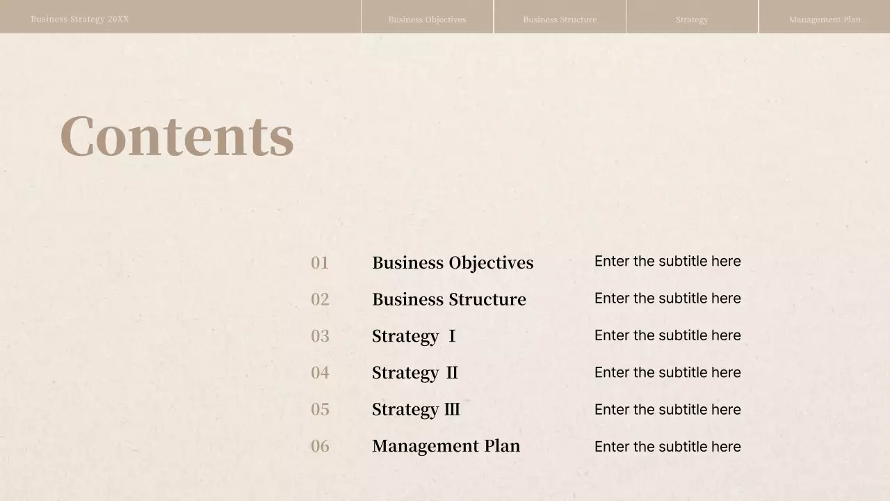 Beige Professional Business Plan Presentation