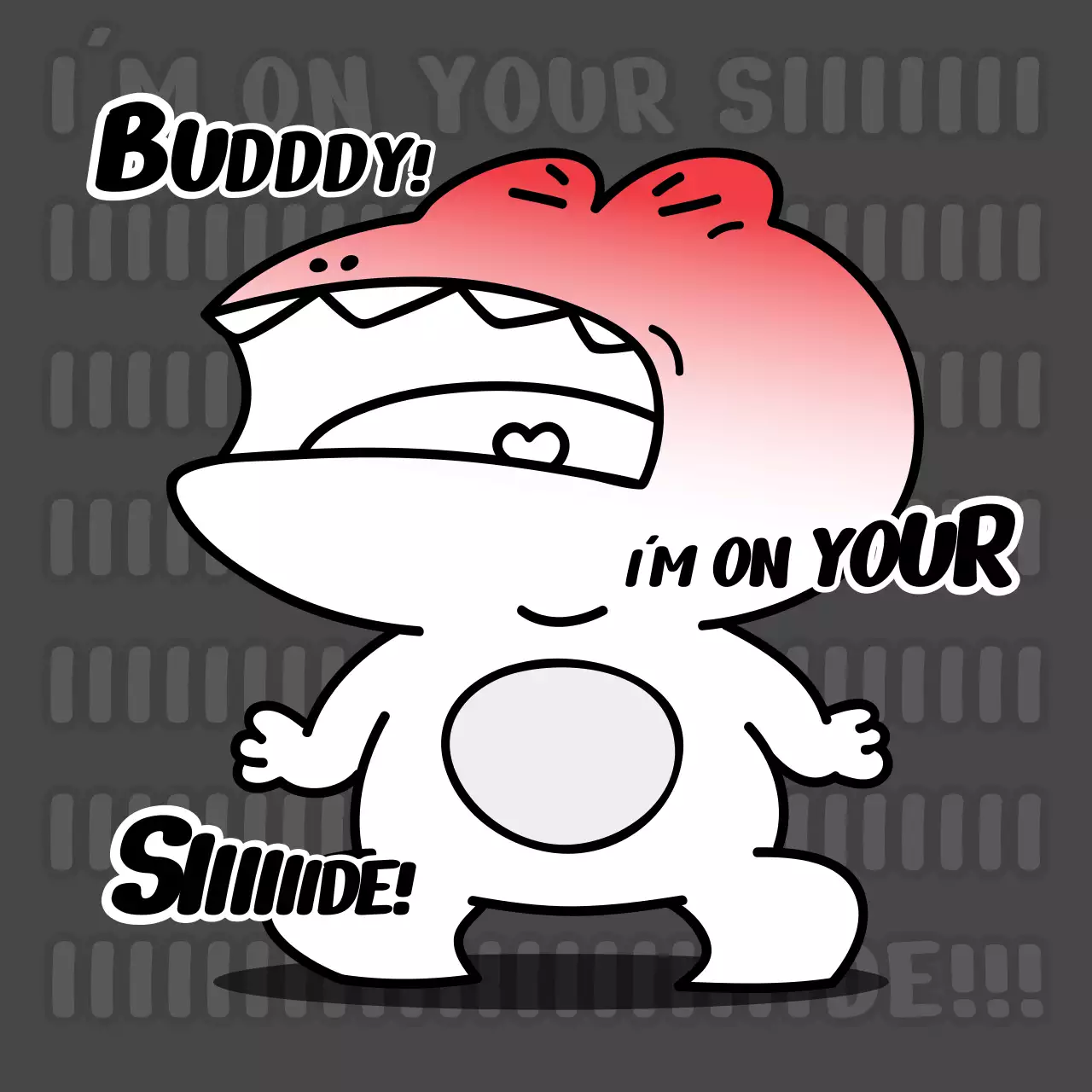 Blue Comic Motivation Card Instagram Post