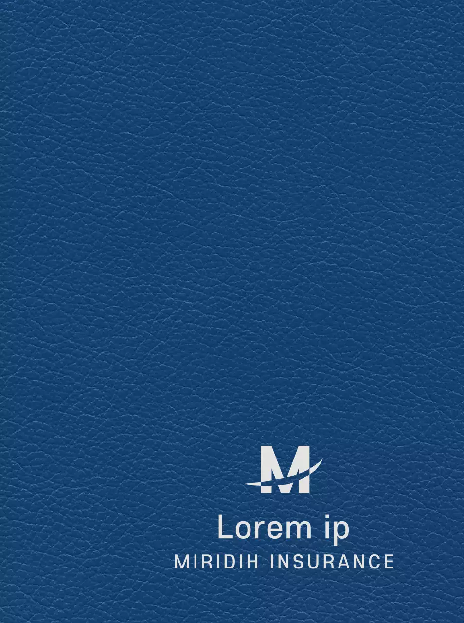 Buku harian perusahaan dengan logo perusahaan asuransi