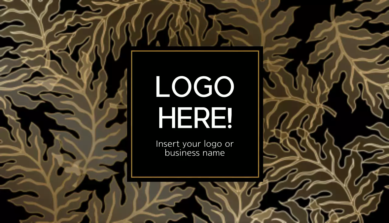 Gold Elegant Business Card