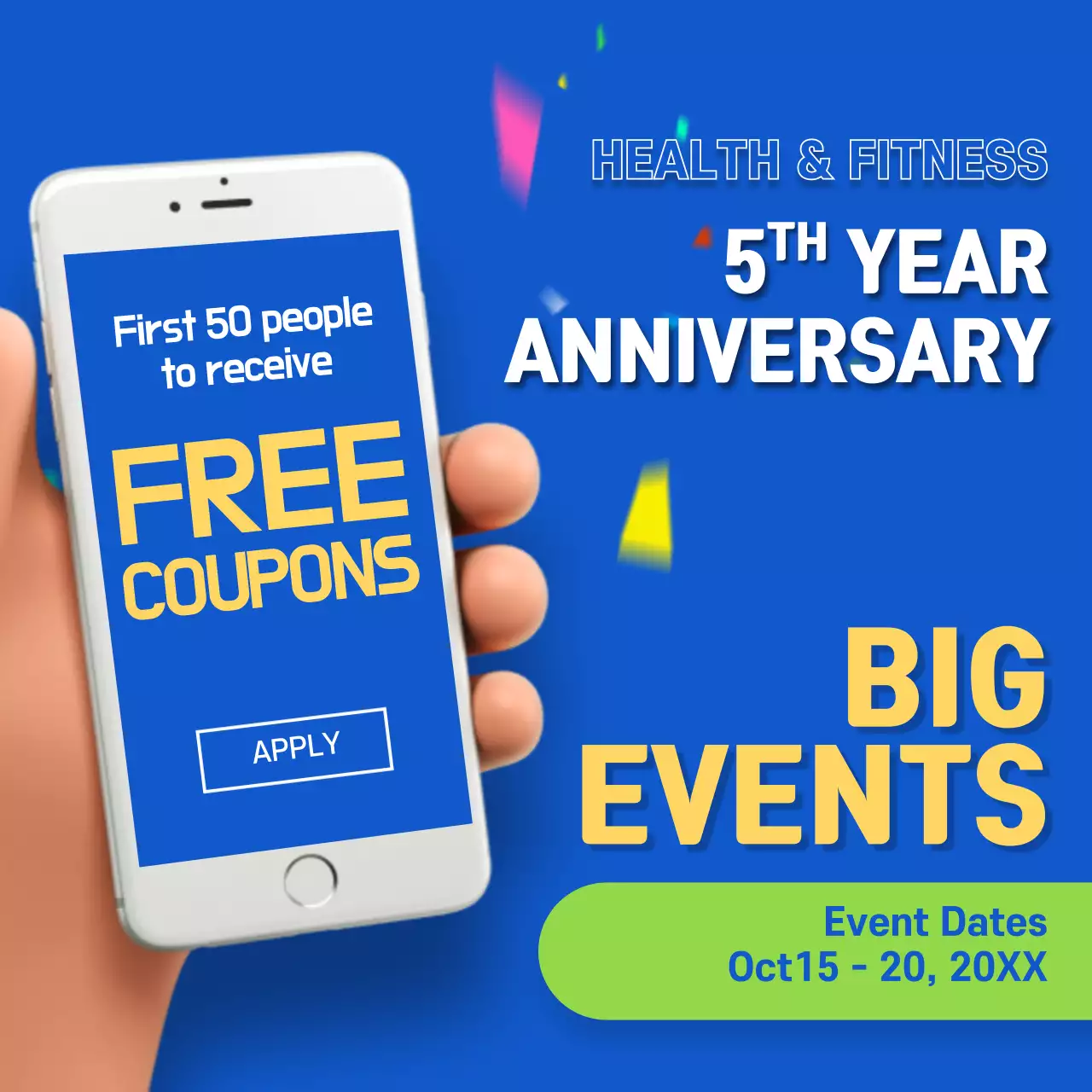 Red Trendy Fitness Promotion Instagram Post