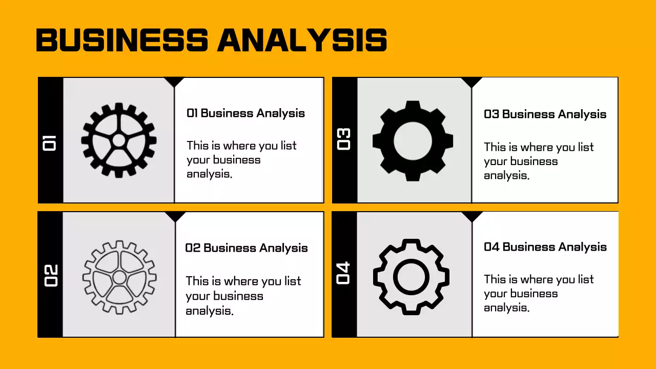 오렌지 산업 비즈니스 프레젠테이션