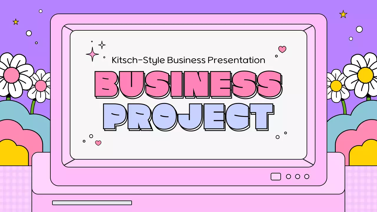 Pink Retro Business Presentation