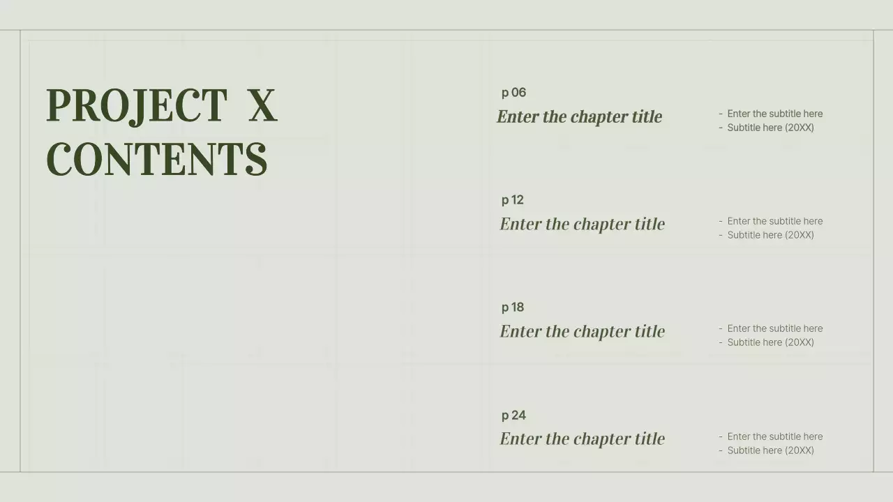 Danh mục nhà tiếp thị nội dung với khái niệm lưới đơn giản màu xanh lá cây