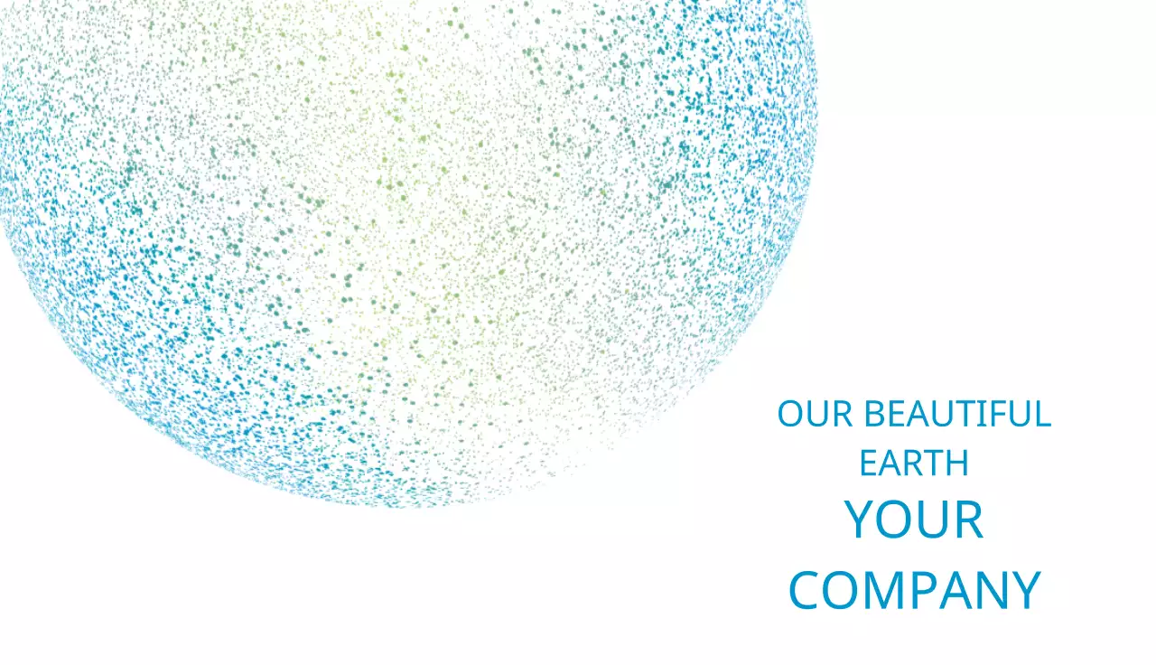 Blue Minimal Environment Business Card