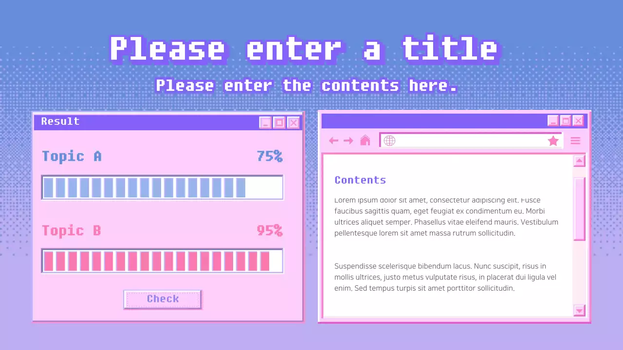 Presentasi Perencana Proyek Retro Ungu