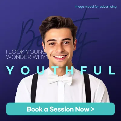 Blue Modern Beauty Advertisement Social Media Post