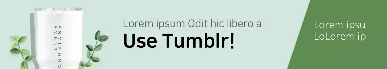 Banner de promoção de mídia social minimalista verde