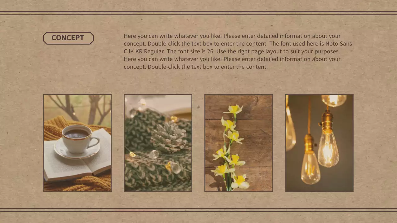 Portfolio theme with a retro concept