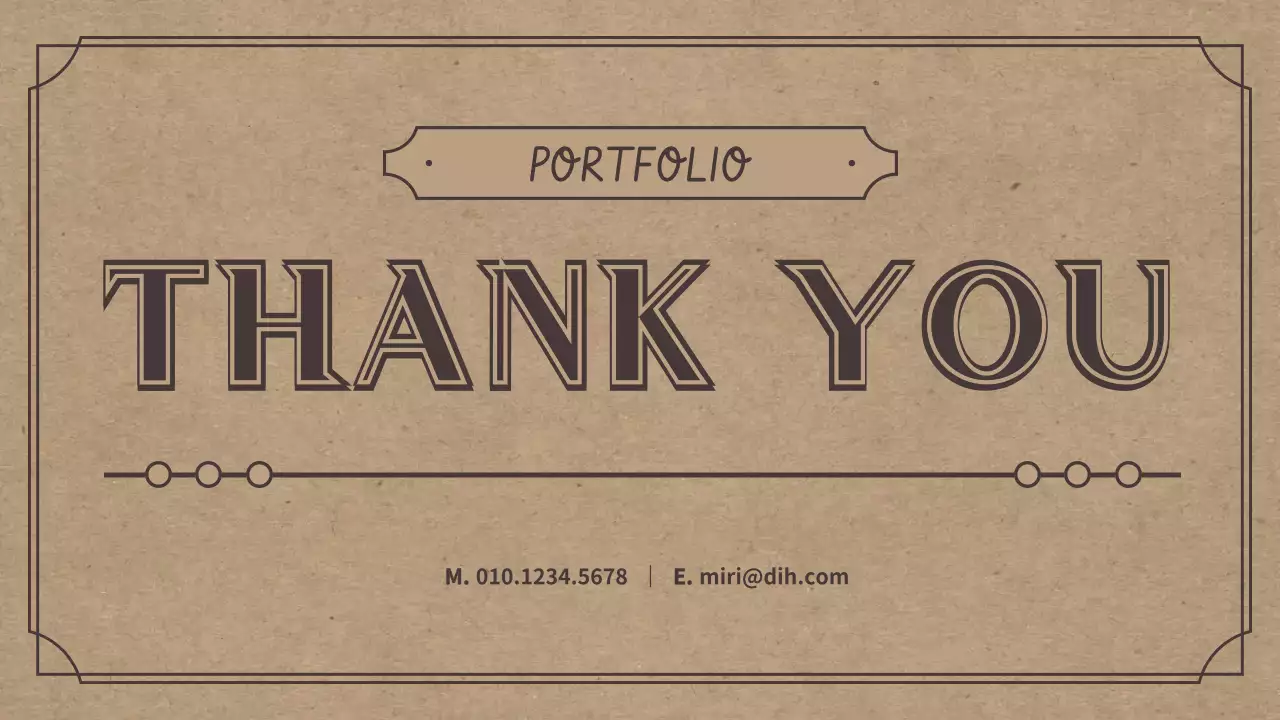 Portfolio theme with a retro concept